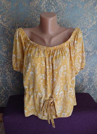 Красивая летняя вискозная блуза блузка блузочка большой размер...