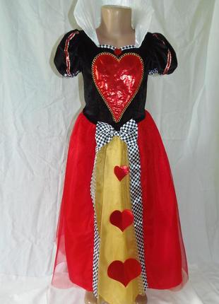 Карнавальное платье королевы на 7-8 лет