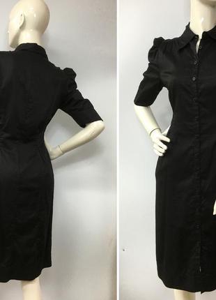 Чёрное платье-рубашка h&m by madonna.