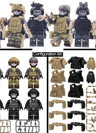 Фигурки человечки военные спецназовцы полиция swat для лего lego