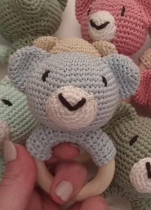 Грызунок. Погремушки. Детские игрушки. Ручная работа. Вязанные