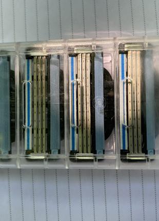 Gillette Mach 3 картриджи кассеты ОРИГИНАЛ-4 шт в стекле