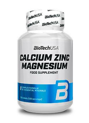 Витамины Biotech Сalcium Zinc Magnesium 100 таблеток