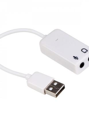 Звуковая карта USB 2.0, 7.1, Dynamode C-Media 108 White, 90 дБ...