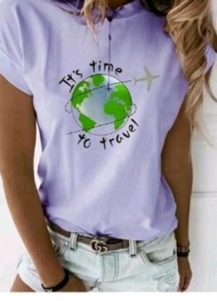 Стильная женская футболка для путешествий