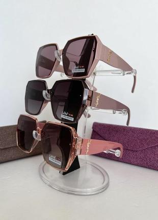 Красивые солнцезащитные женские очки с поляризацией окуляри чорні