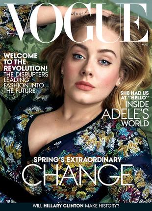 журнал Vogue USA (March 2016), журналы мода-стиль, Адель