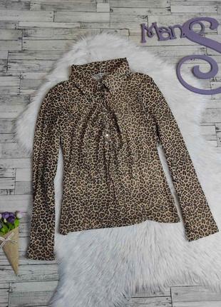 Женская рубашка леопардовый принт 46 размера