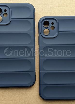 Защитный Soft Touch Чехол для Iphone 11 (темно-синий/navy blue)
