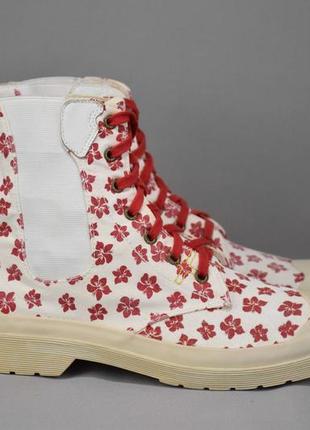 Dr. martens floral canvas черевики челсі жіночі текстильні. ор...