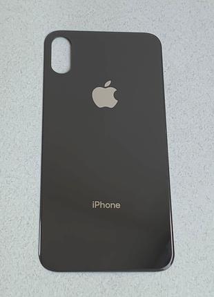 Задняя крышка для iPhone X Space Grey на замену чёрная