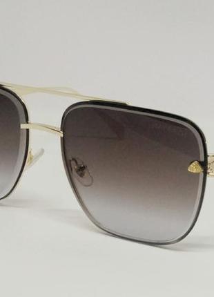 Maybach стильные мужские солнцезащитные очки серо коричневый г...