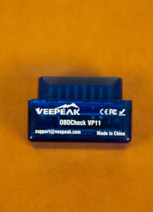 Сканер для диагностики авто Veepeak Bluetooth OBD Check VP11