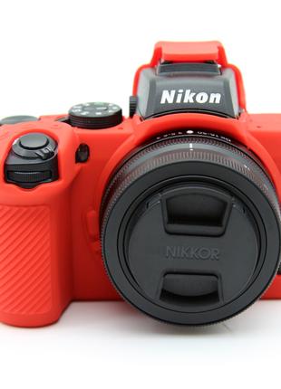 Защитный силиконовый чехол для фотоаппаратов Nikon Z50 - красный