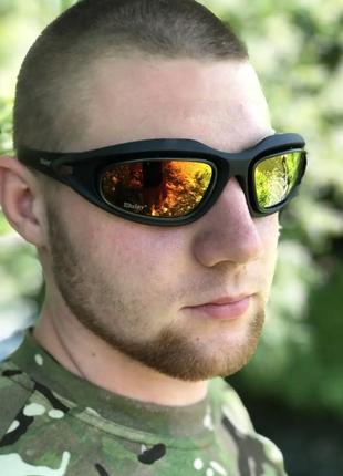 Якісні військові тактичні окуляри зі змінними лінзами, антибли...