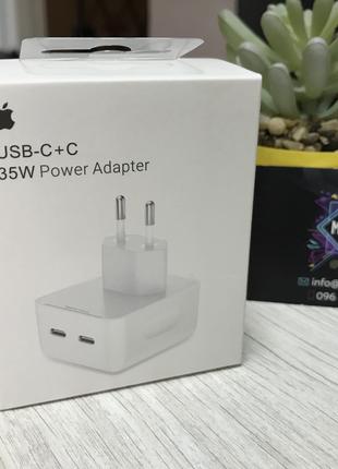 Быстрая Зарядка, Адаптер для iPhone USB-C+C 35W Power Adapter ...