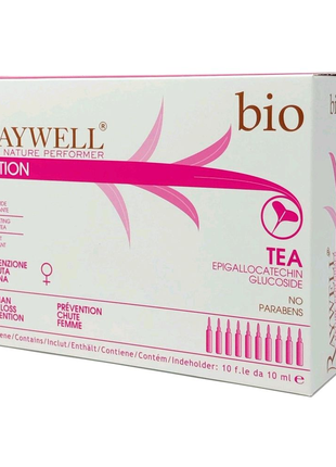 RAYWELL Bio Tea Lotion - Ампули проти випадання волосся для жінок