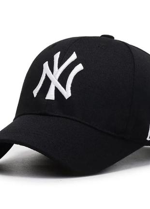 Кепка бейсболка ny нью-йорк (new york) new era белая, унисекс
