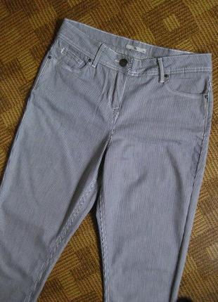 Штани штани джинси скінні в смужку в микрополоску tu ☕ 44р
