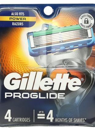 Gillette, Сменные кассеты для бритья Fusion5 Proglide, 4 кассе...