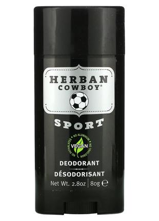 Herban Cowboy, Sport, дезодорант с максимальной защитой, 2,8 у...