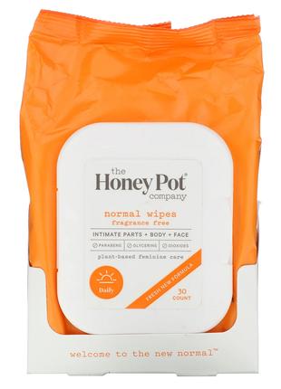 The Honey Pot Company, Обычные салфетки, без отдушек, 30 шт. H...