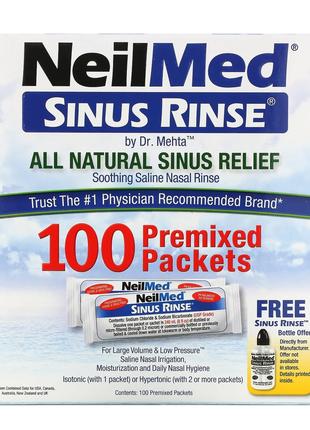 NeilMed, Sinus Rinse, натуральное средство для промывания носа...