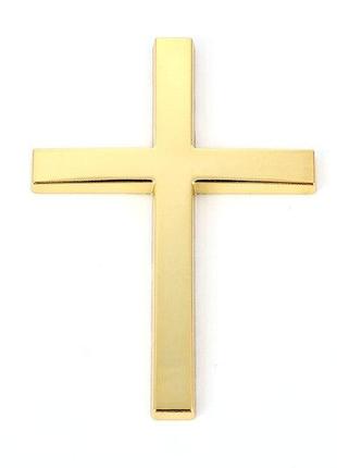 Шильдик "крест" (цвет золото)