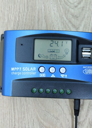 MPPT контроллер солнечных панелей для зарядки аккумуляторов 30А