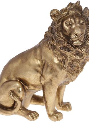 Декоративная статуэтка Царь зверей, 27см, цвет - золотой BonaD...