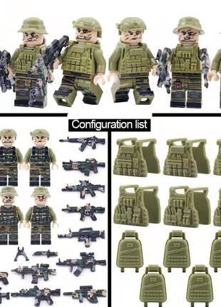 Фигурки человечки военные спецназ ссо рейнджеры для лего lego