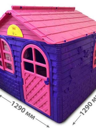 Детский домик игровой со шторками фіолетовий 02550/1 Doloni, б...