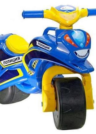 Мотоцикл беговел Долони Полиция синий 0138/570 Doloni