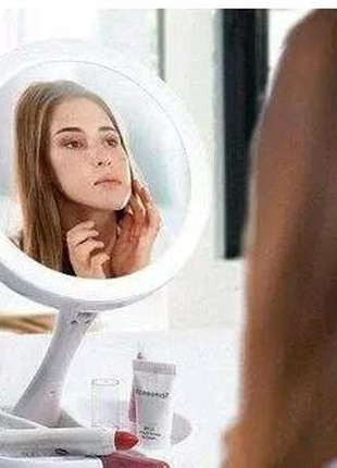Зеркало для макияжа с подсветкой органайзером