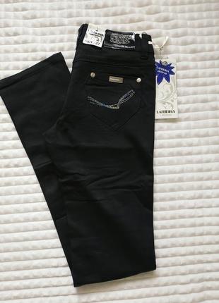 Подростковые черные тоненькие джинсы, турецкие