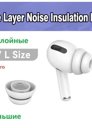 Двухслойные амбушюры Apple AirPods Pro MWP22 TWS Pro 2nd gener...