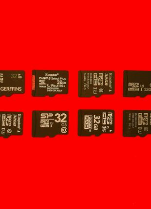 Карта памяти microSD 32 GB Nokia Samsung, Kingston, SP GOODRam