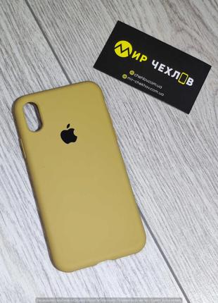 Чохол IPhone Xs silicon case full /