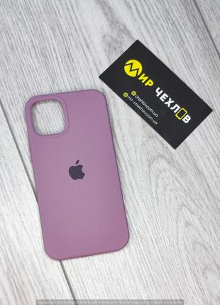 Чохол IPhone 12 mini Silicone Case Full Cover black currant