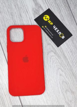 Чохол Silicone Case Full Cover iPhone 12 Pro Max red red