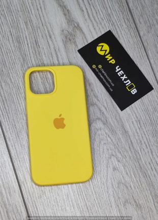 Чохол IPhone 13 mini Sillicone cover Full yellow 75630