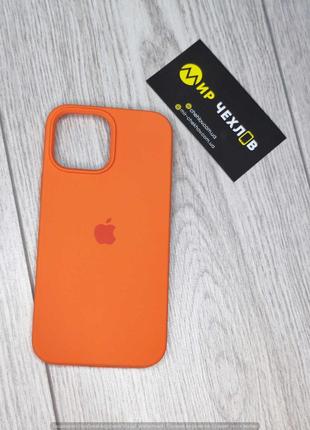 Чохол IPhone 13 Pro Max Sillicone cover Full orange 75652