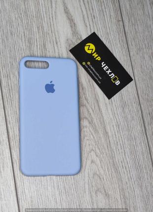 Чохол IPhone 7 Plus / 8Plus silicon case Full cover lilac cream