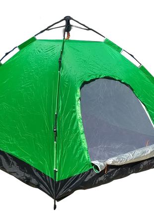 Палатка-автомат 2.2*2.5*1.65 см туристическая зелёная
