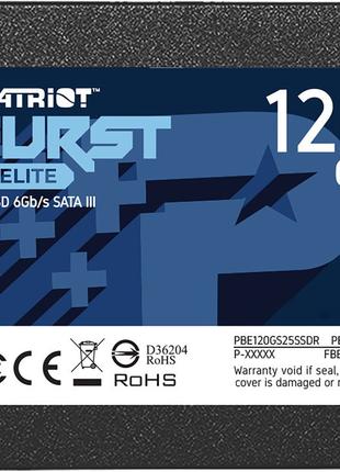 Накопичувач SSD 120GB Patriot Burst Elite 2.5" SATAIII TLC (PB...