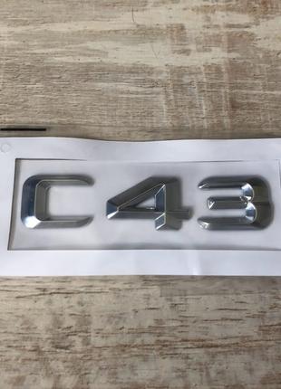 Шильдик Надпись Багажника Mercedes Benz C43  W205