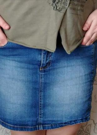 Стильная джинсовая юбка esmara, 💯 оригинал, молниеносная отпра...
