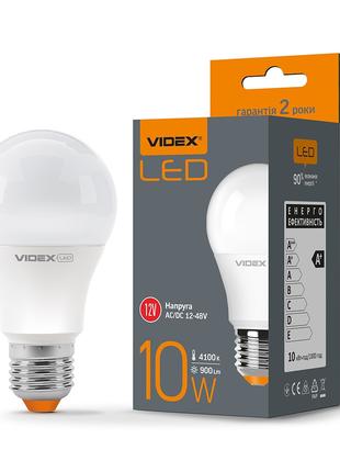 Світлодіодна лампа Videx А60е 12V 10W 4100K E27