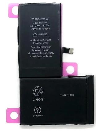 Аккумулятор TAMEX для iPhone X повышенной емкости, 3100 mAh
