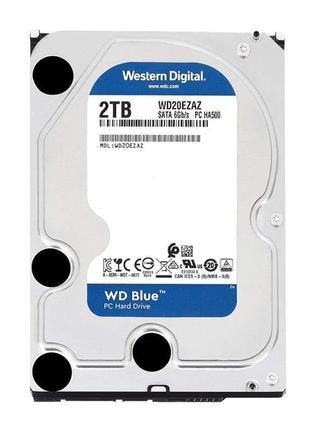Накопитель HDD SATA 2.0TB WD Blue 5400rpm 256MB (WD20EZAZ)